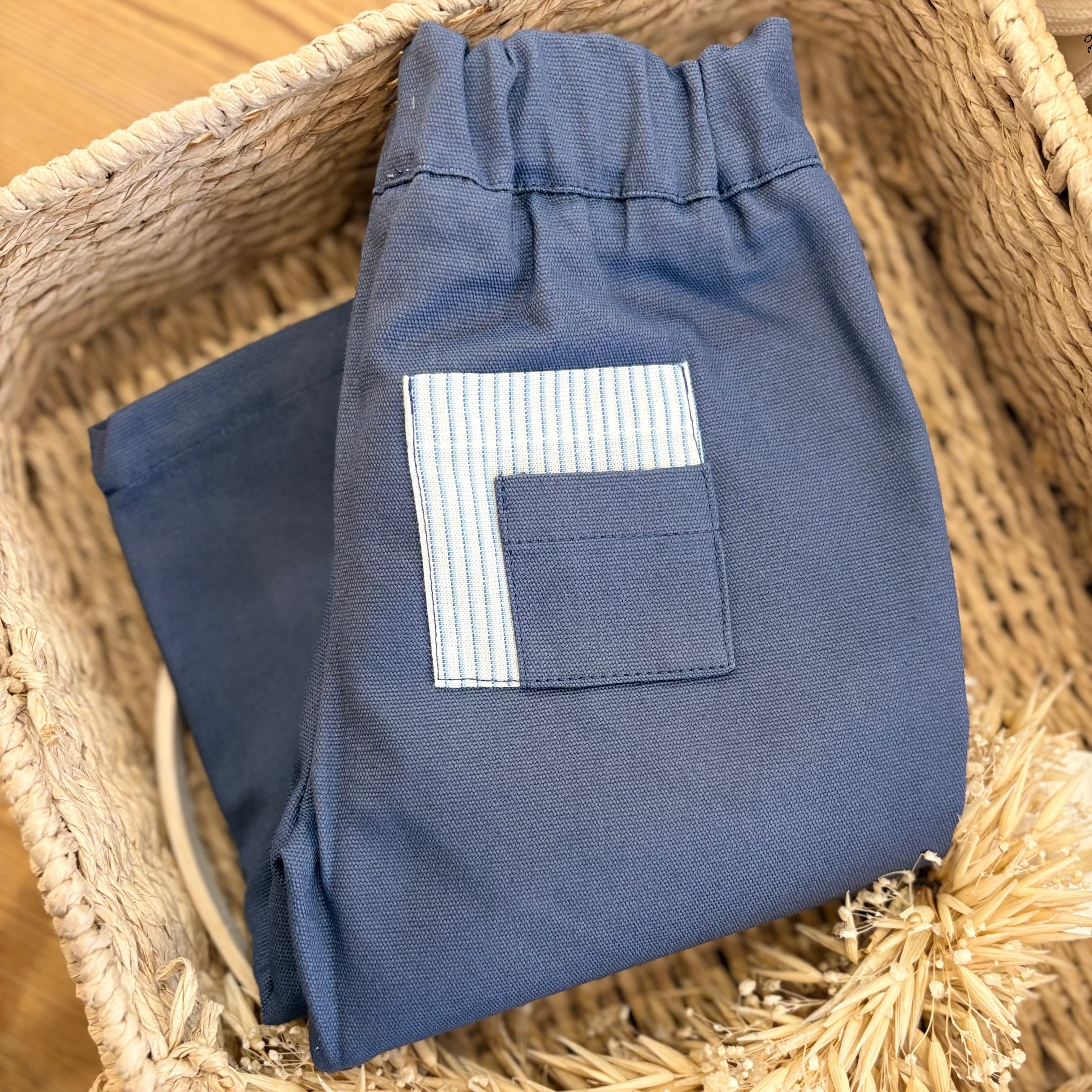 Pantalon Belette bleu mer