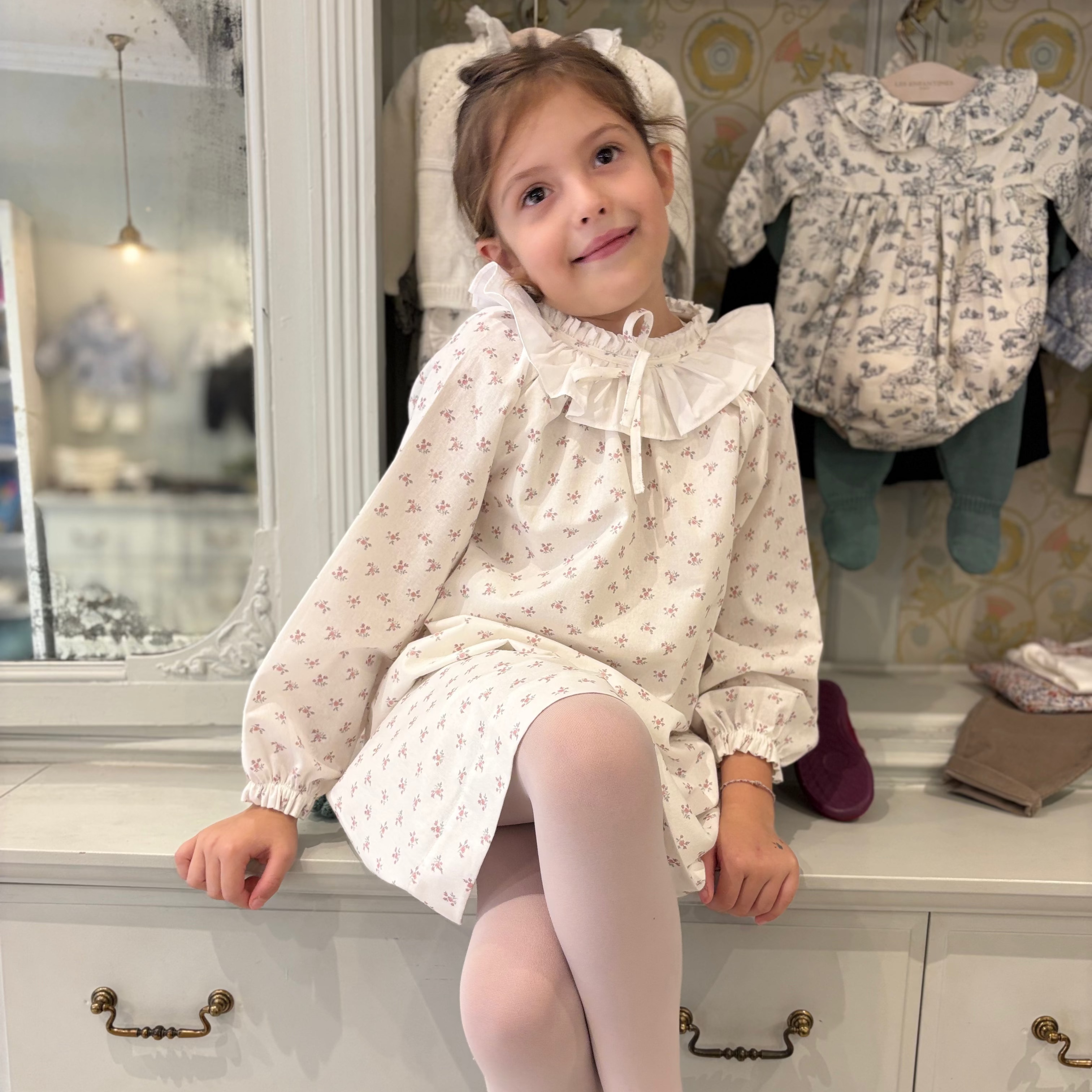 Robe Perdrix Roses de Ronsard