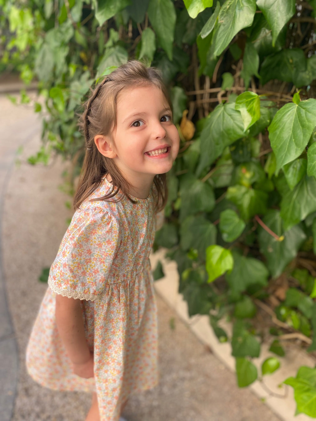 Robe Flamant orange sanguine Les Enfantines