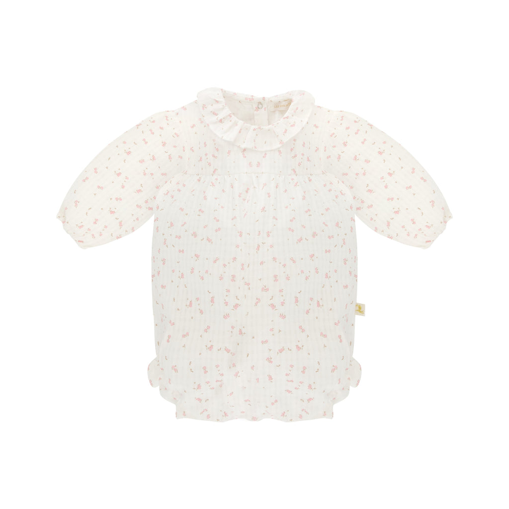 Barboteuse Calao Laurier Rose Les Enfantines
