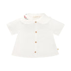 Blouse Chenille Popeline blanche Les Enfantines