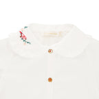 Blouse Chenille Popeline blanche Les Enfantines