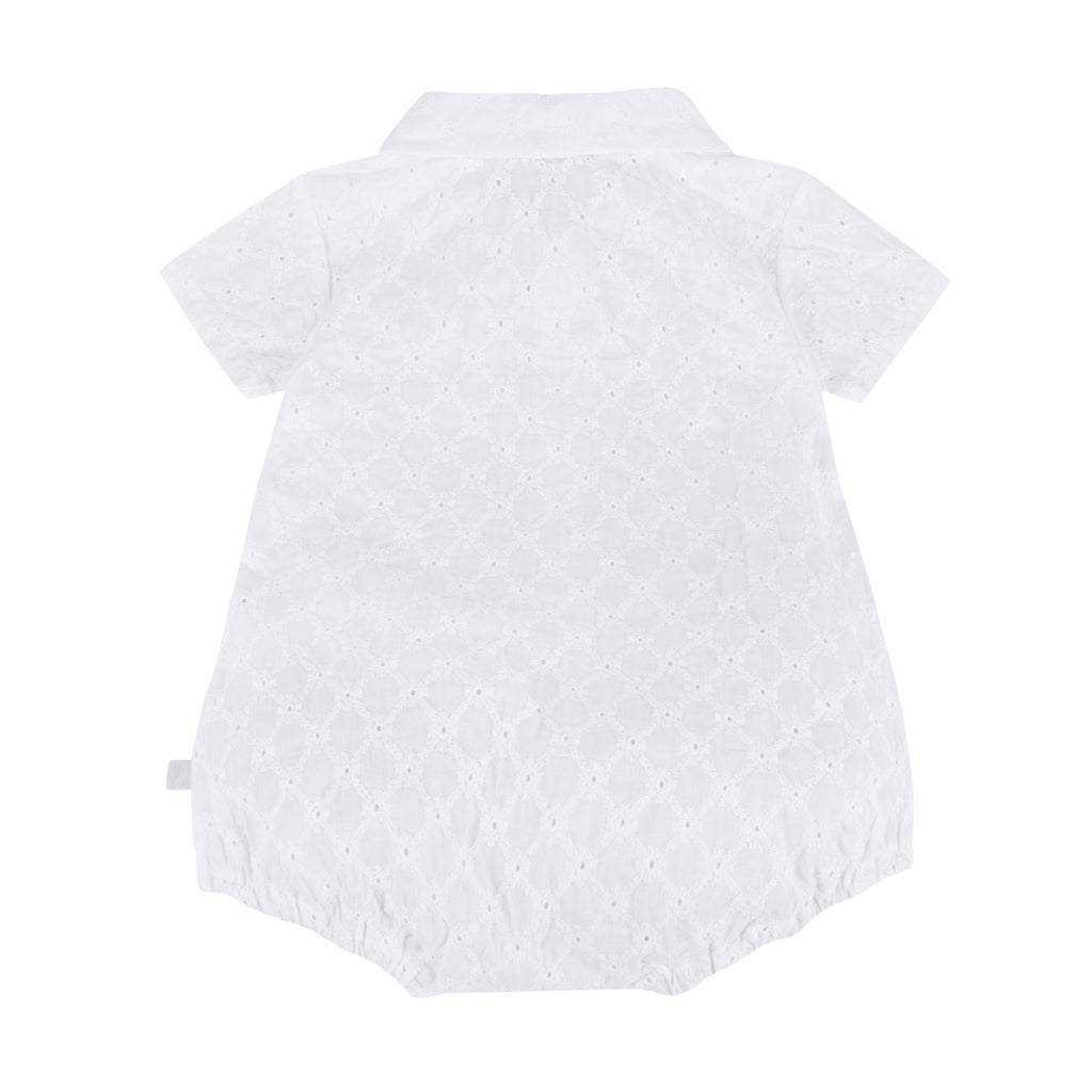 Barboteuse Calao Damier blanc Les Enfantines