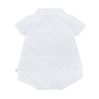 Barboteuse Calao Damier blanc Les Enfantines