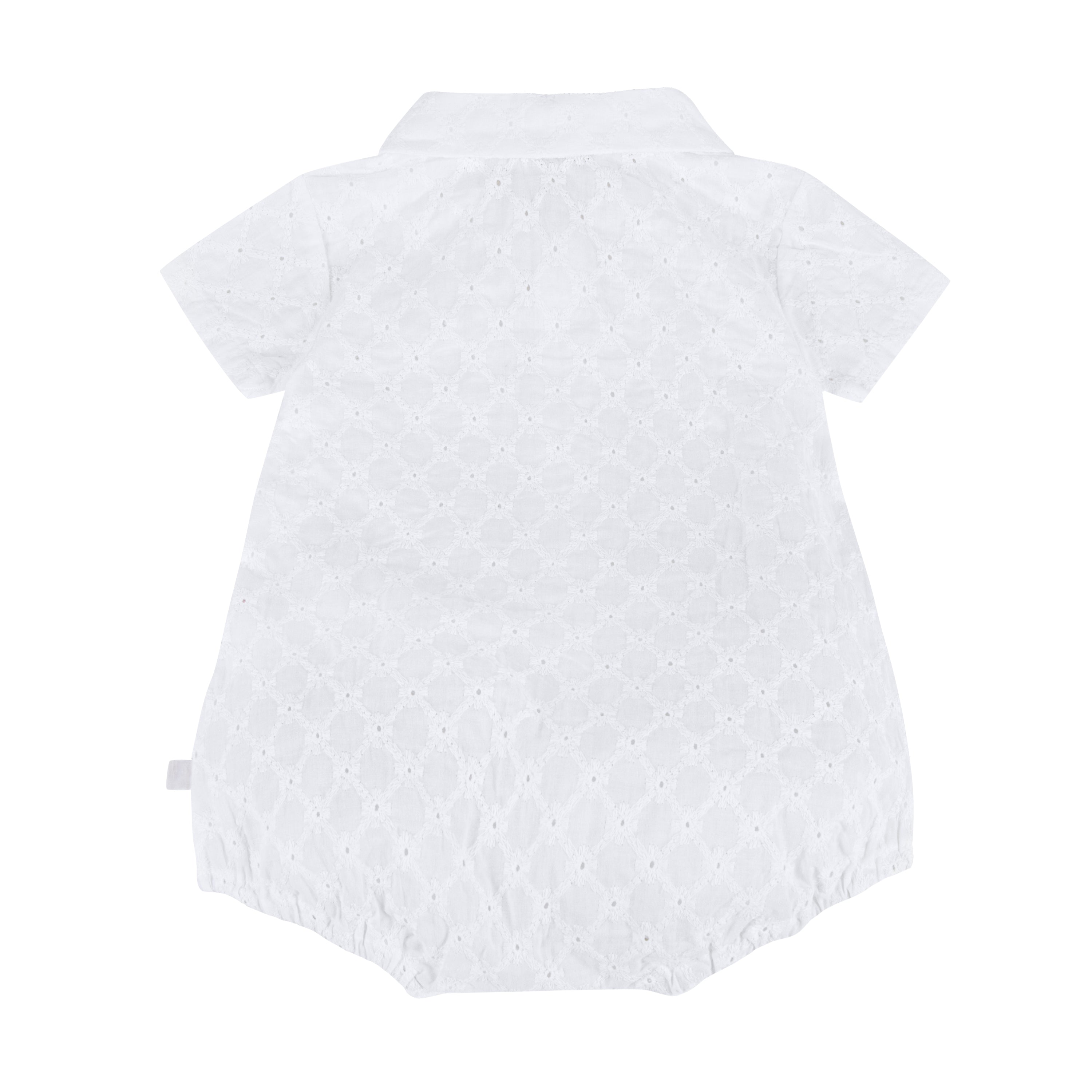Barboteuse Calao Damier blanc Les Enfantines