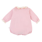 Barboteuse calao velours rose Les Enfantines