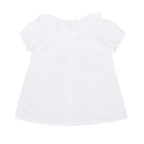 Blouse coquerelle damier blanc Les Enfantines