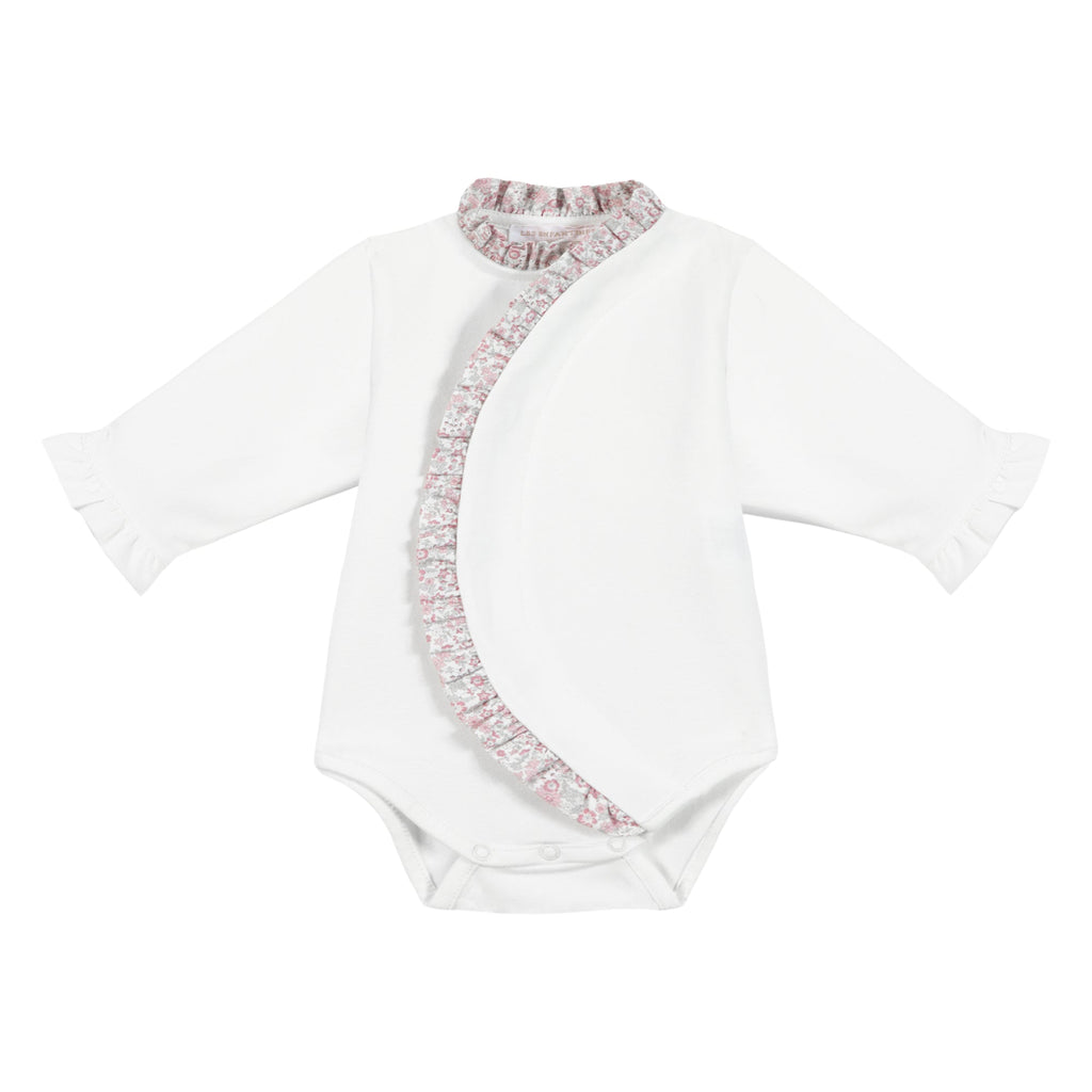 Body Cigogne Jersey blanc casse Les Enfantines