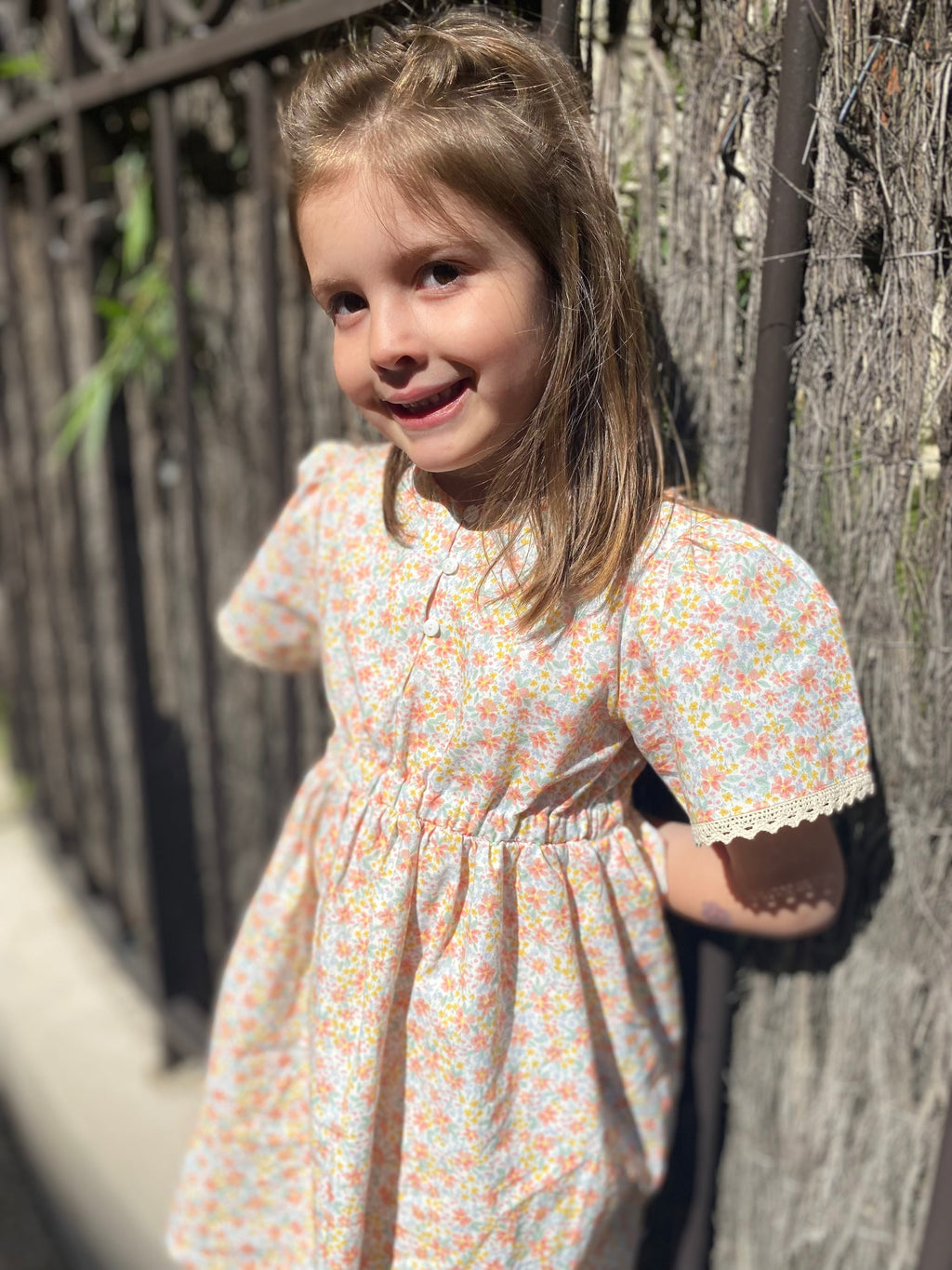 Robe Flamant orange sanguine Les Enfantines