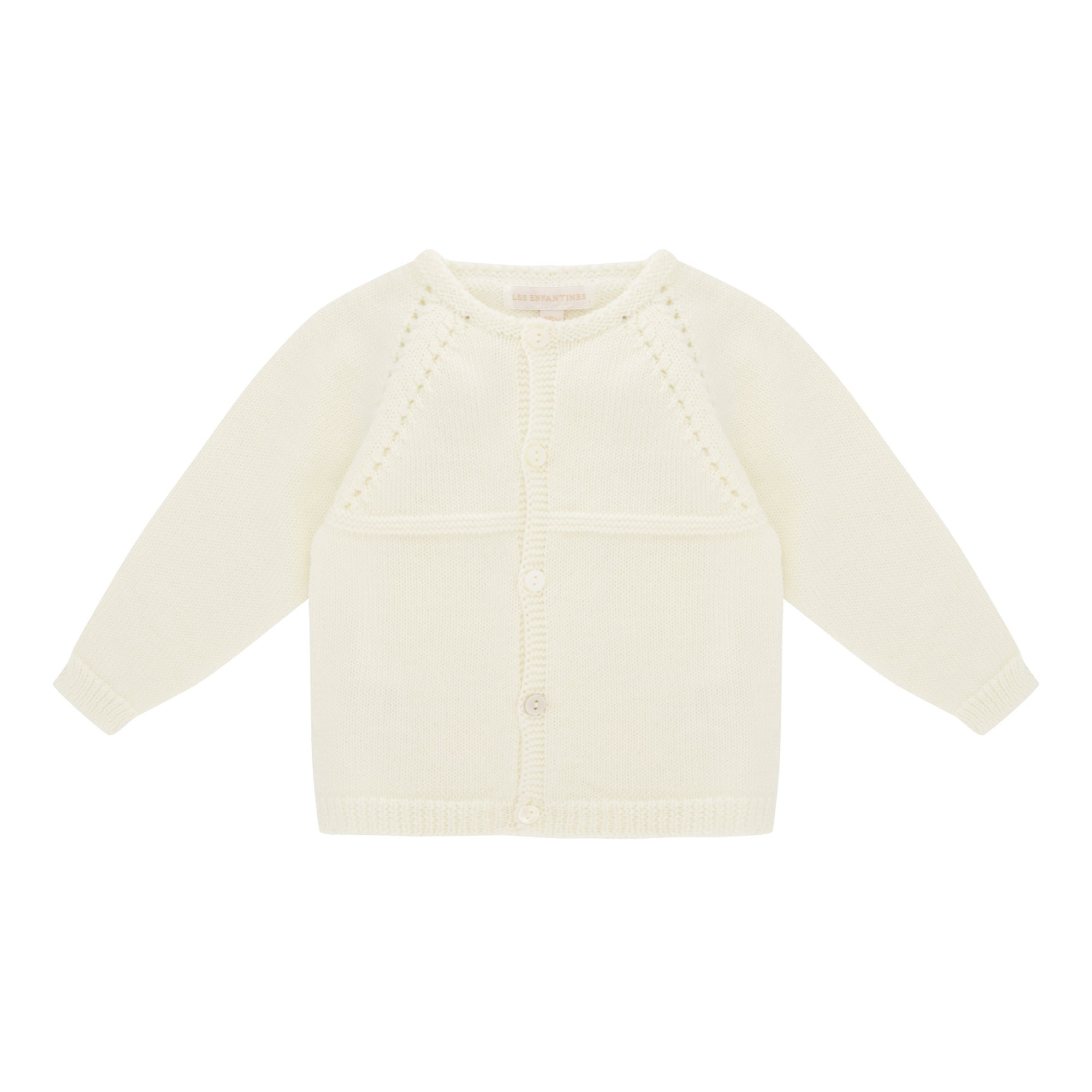 Cardigan Chevreuil blanc éclatant Les Enfantines