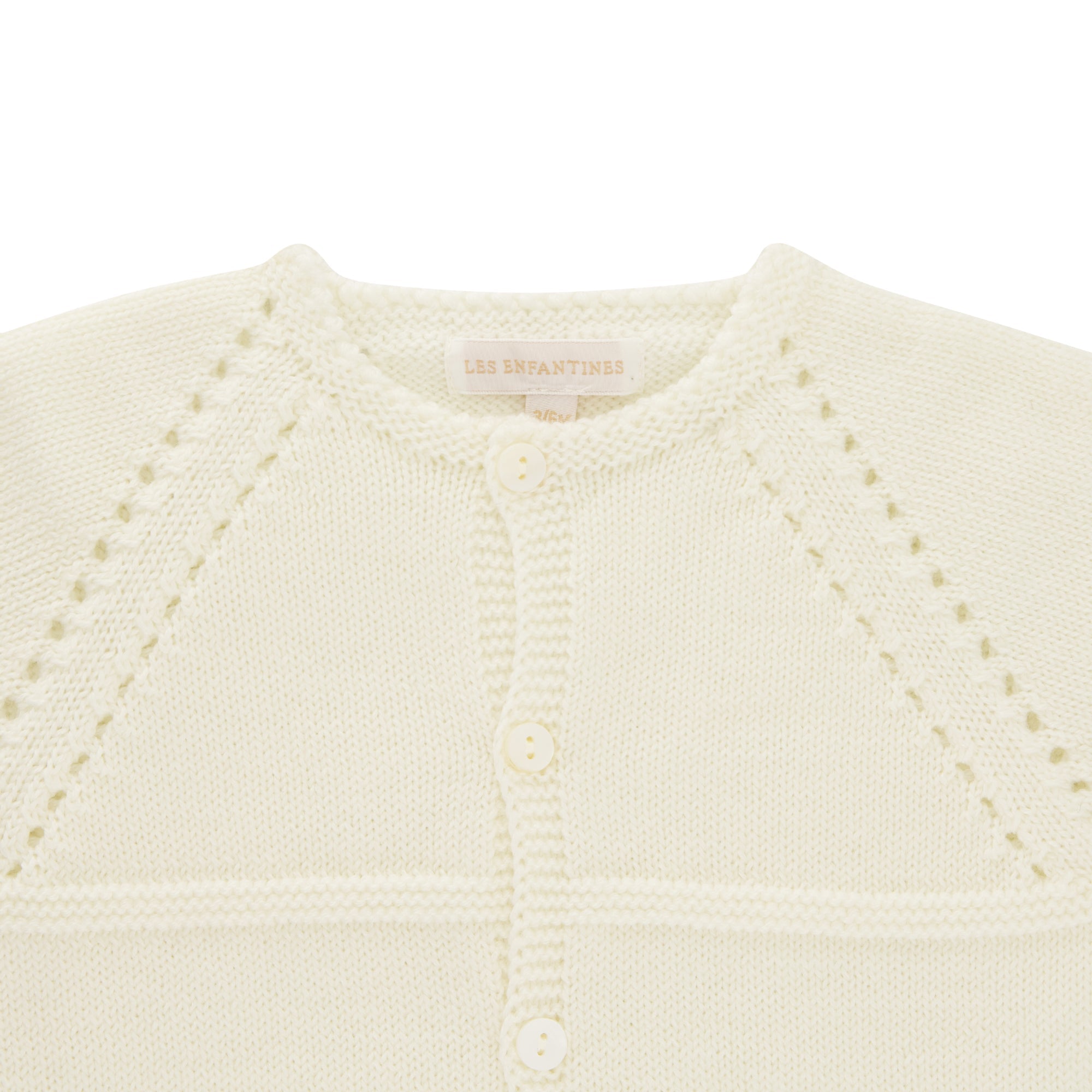 Cardigan Chevreuil blanc éclatant Les Enfantines