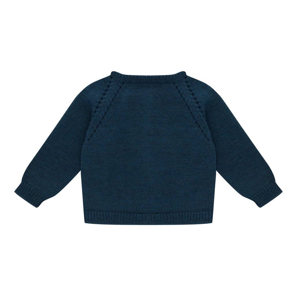 Cardigan Chevreuil vert sapin les enfantines