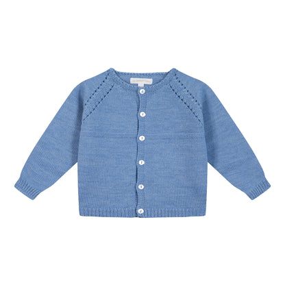 Cardigan chevreuil bleu nuage