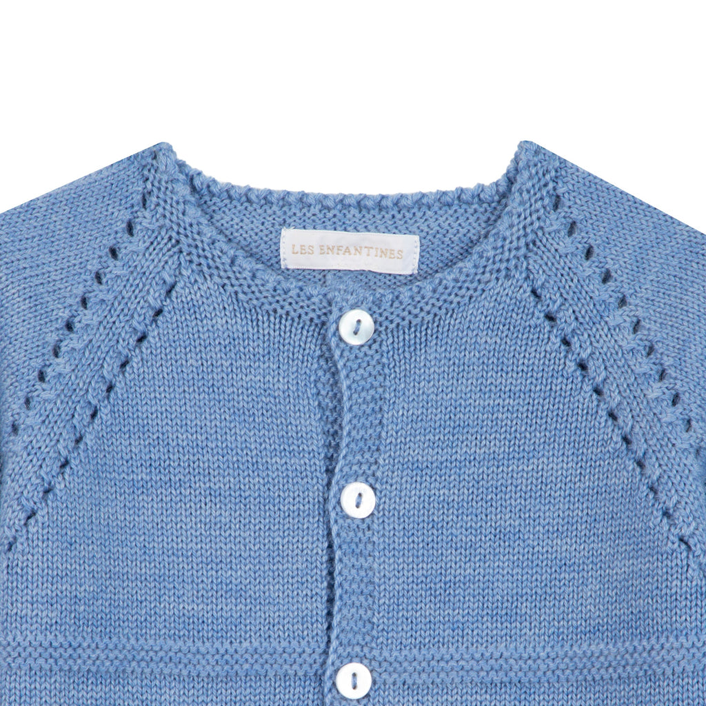 Cardigan Chevreuil bleu nuage Les Enfantines