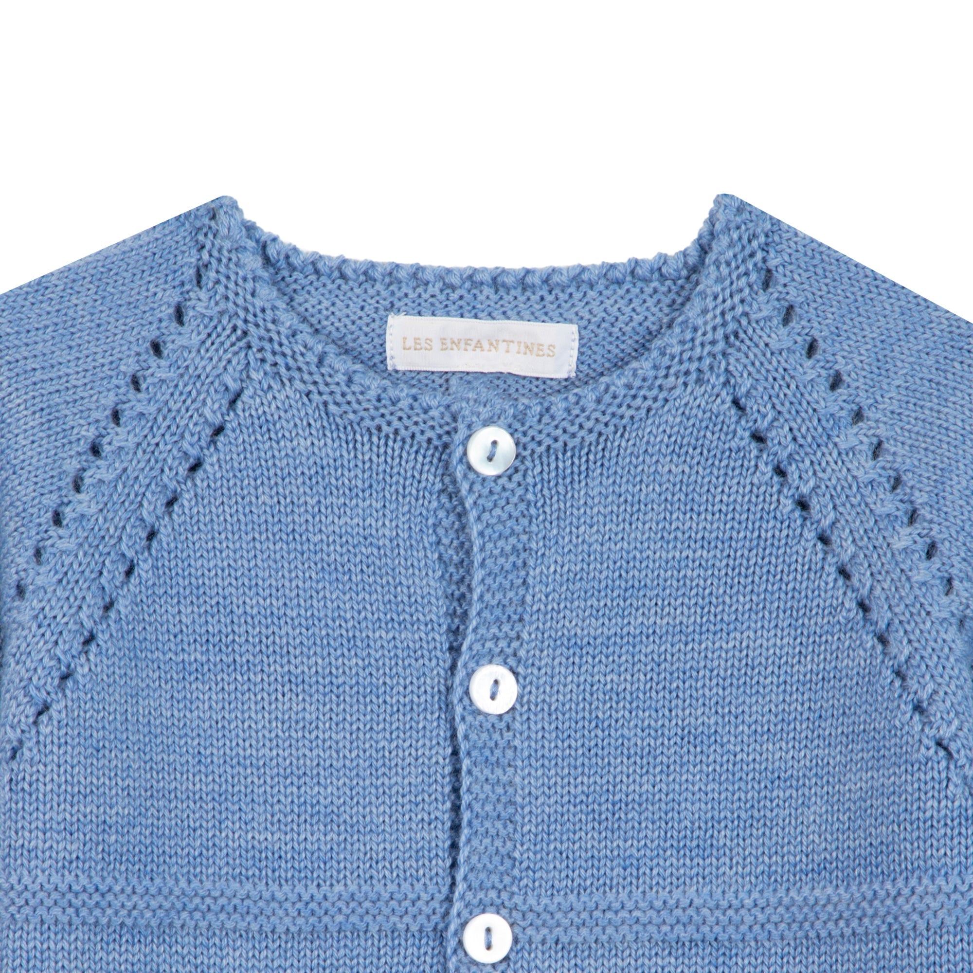 Cardigan Chevreuil bleu nuage Les Enfantines
