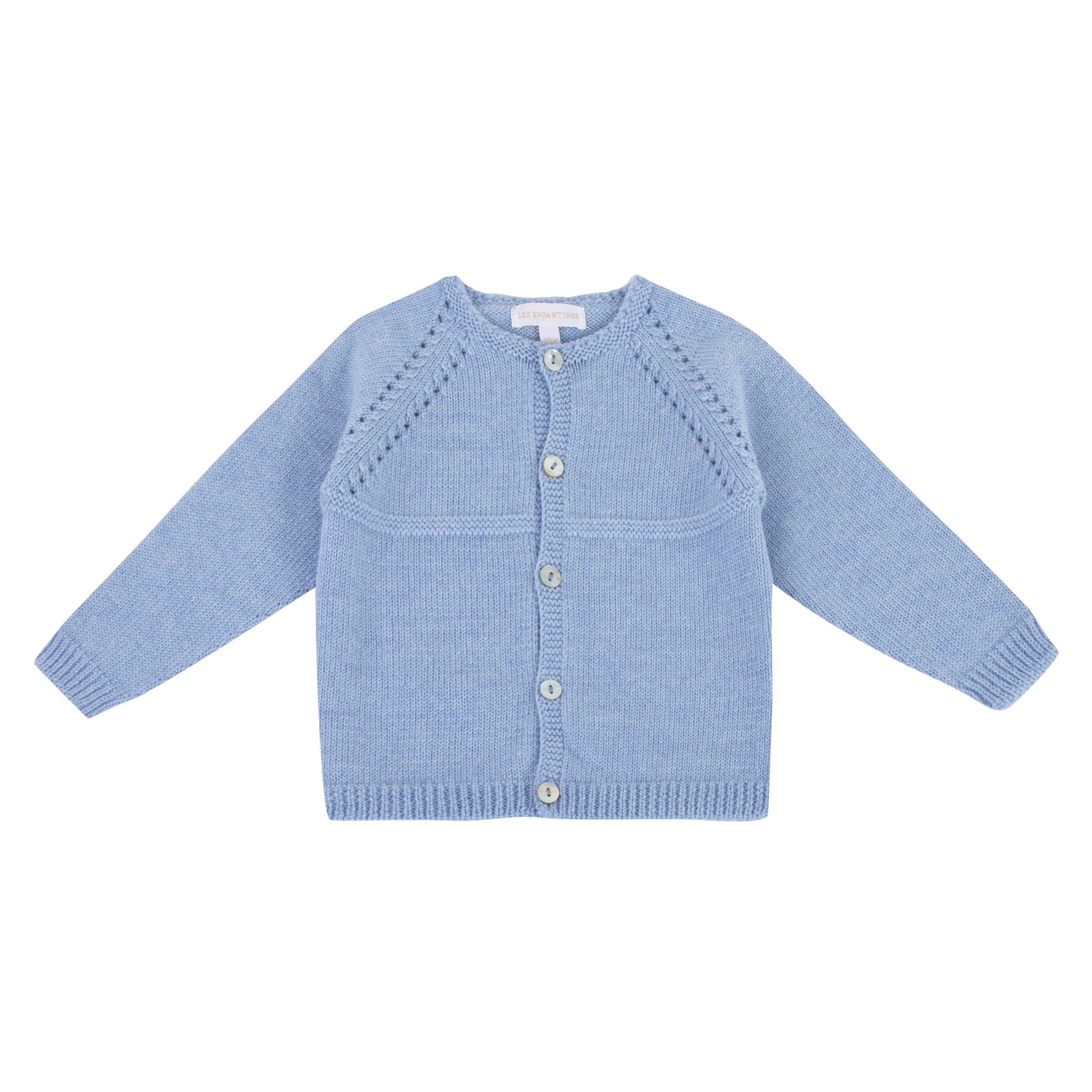 Cardigan chevreuil nuage bleu Les Enfantines