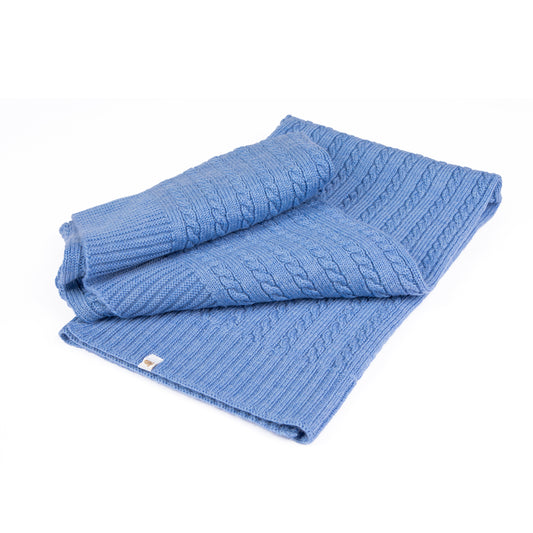 Couverture Marmotte Bleu Nuage