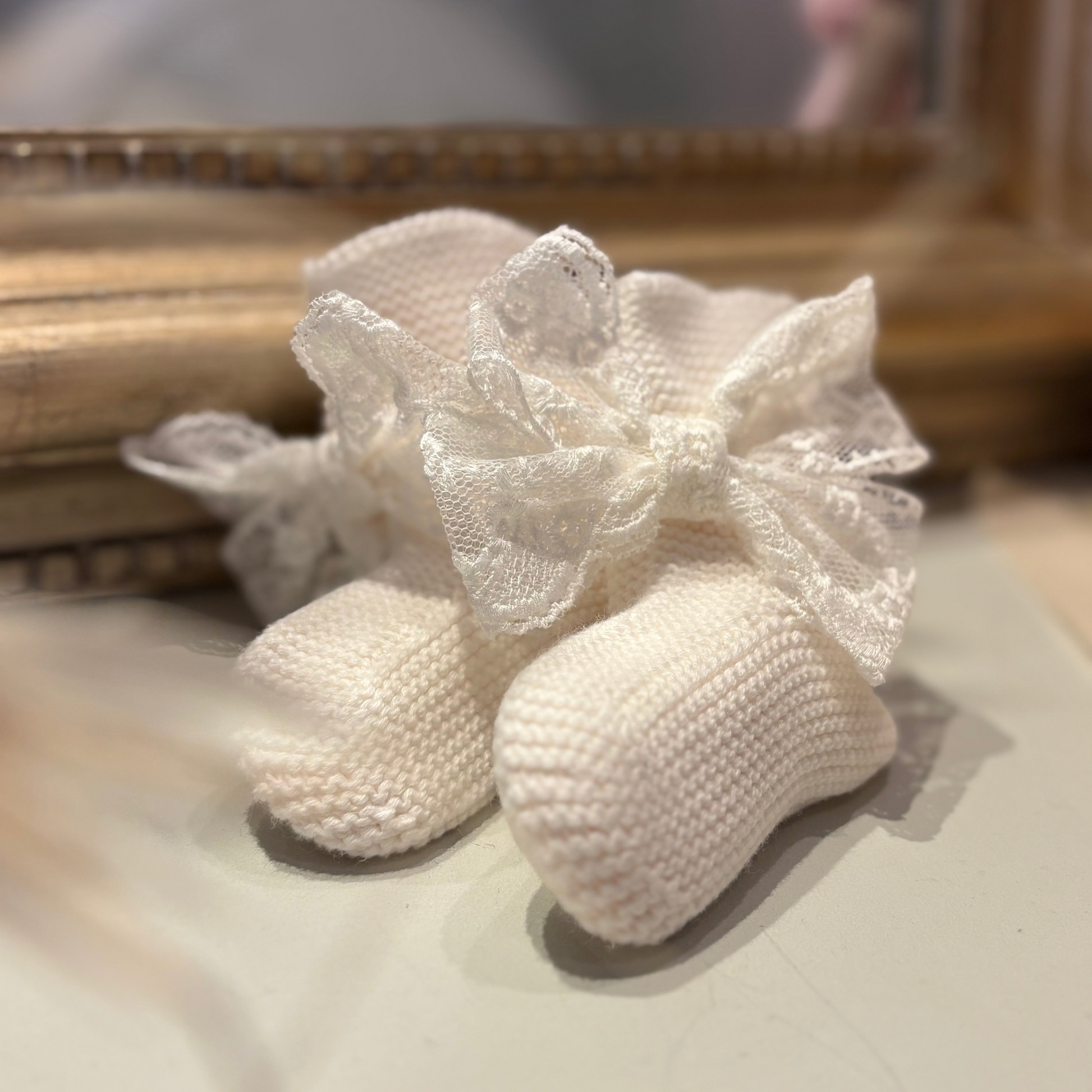 Chaussons dentelle Les Enfantines