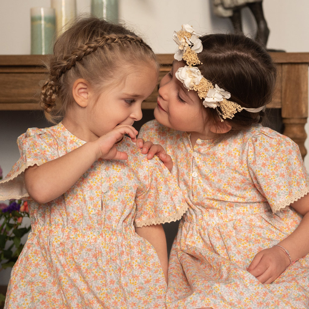 Robe Flamant orange sanguine Les Enfantines