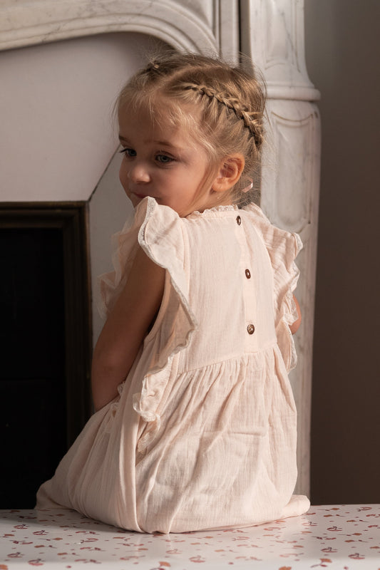 Robe chaton gaze pétale Les Enfantines