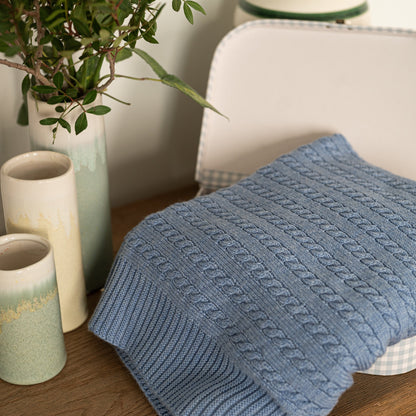 Couverture Marmotte Bleu Nuage Les Enfantines