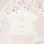 Blouse Chenille Popeline blanche