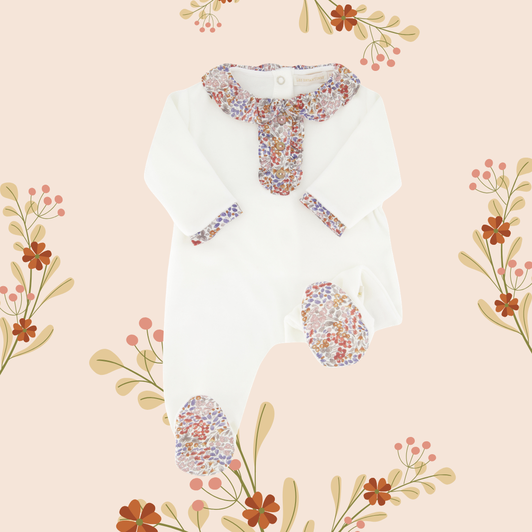 Pyjama Loup Fleurs Séchées