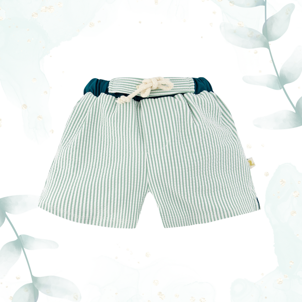 Maillot de bain crabe rayures quartz