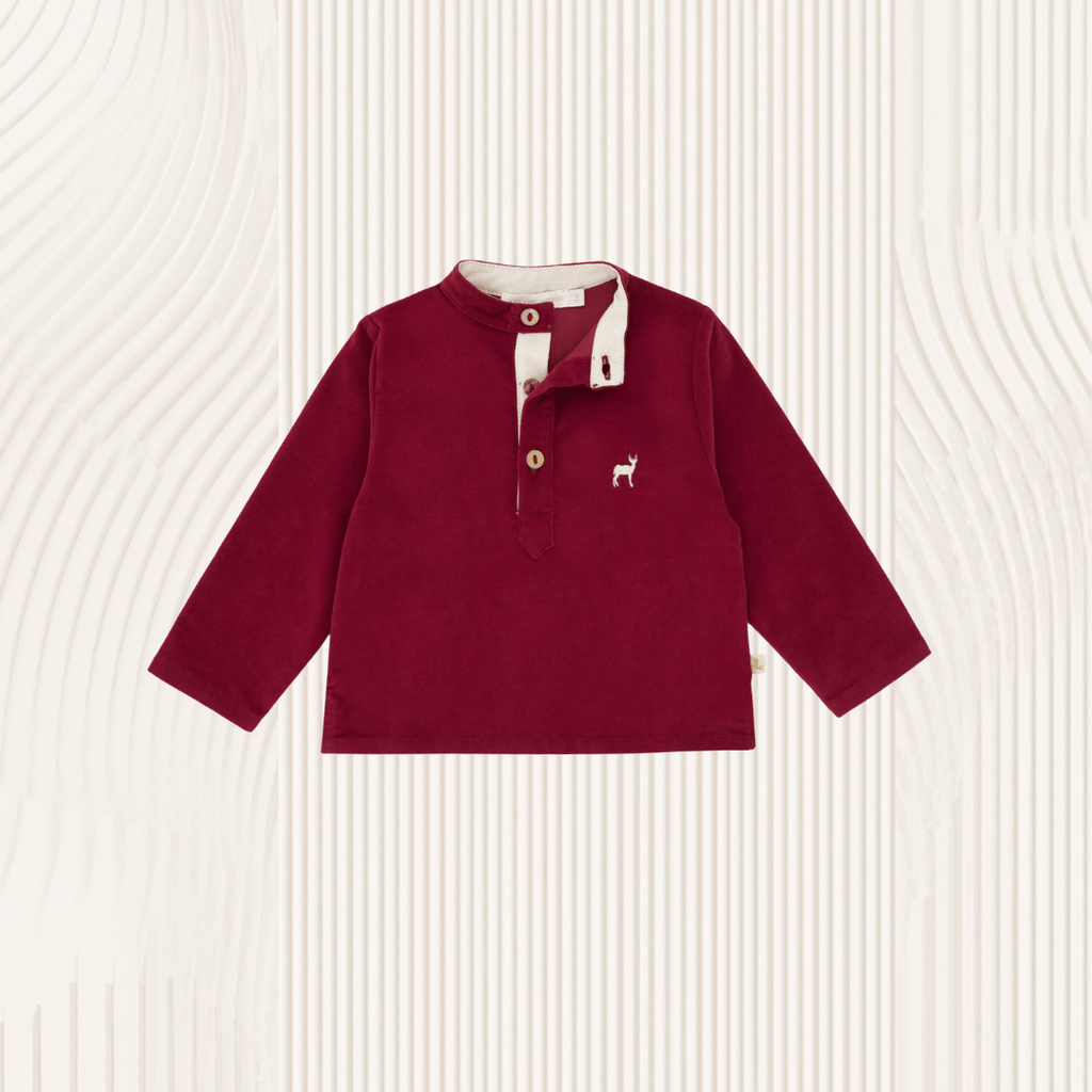 Blouse Abeille Velours bordeaux