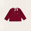 Blouse Abeille Velours bordeaux