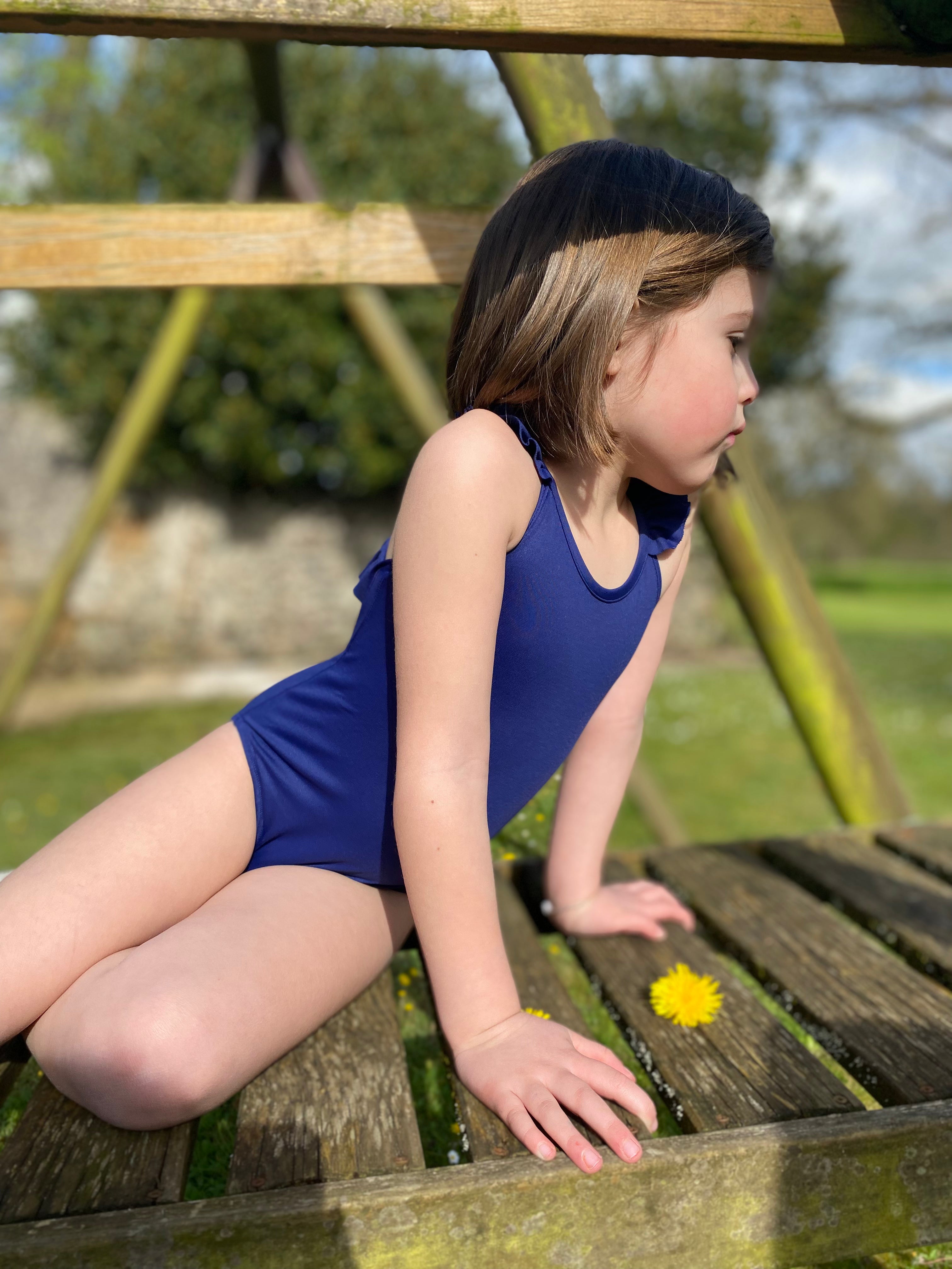 Maillot de bain étoile de mer marine Les Enfantines