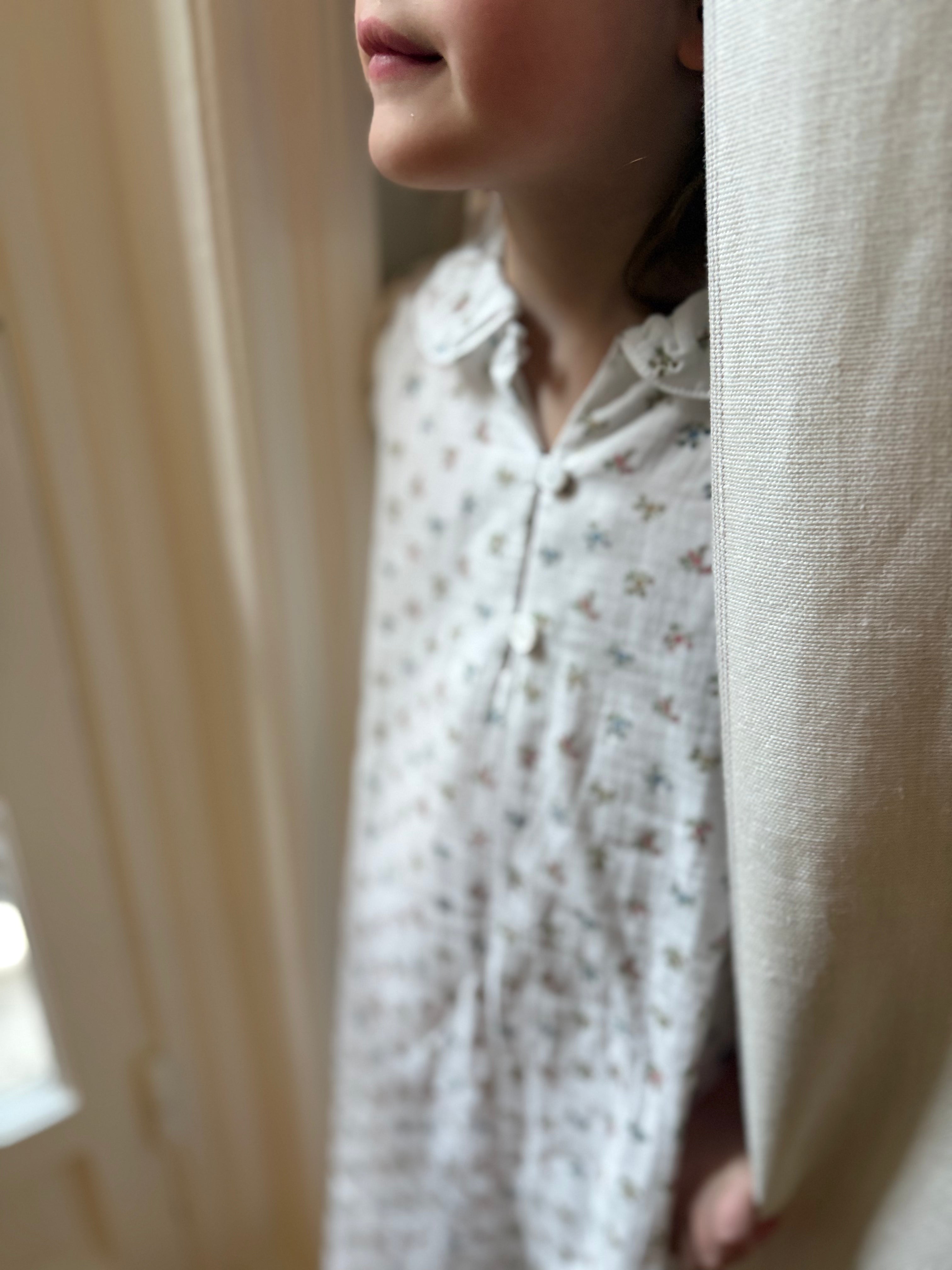 Chemise de Nuit gaze petites fleurs