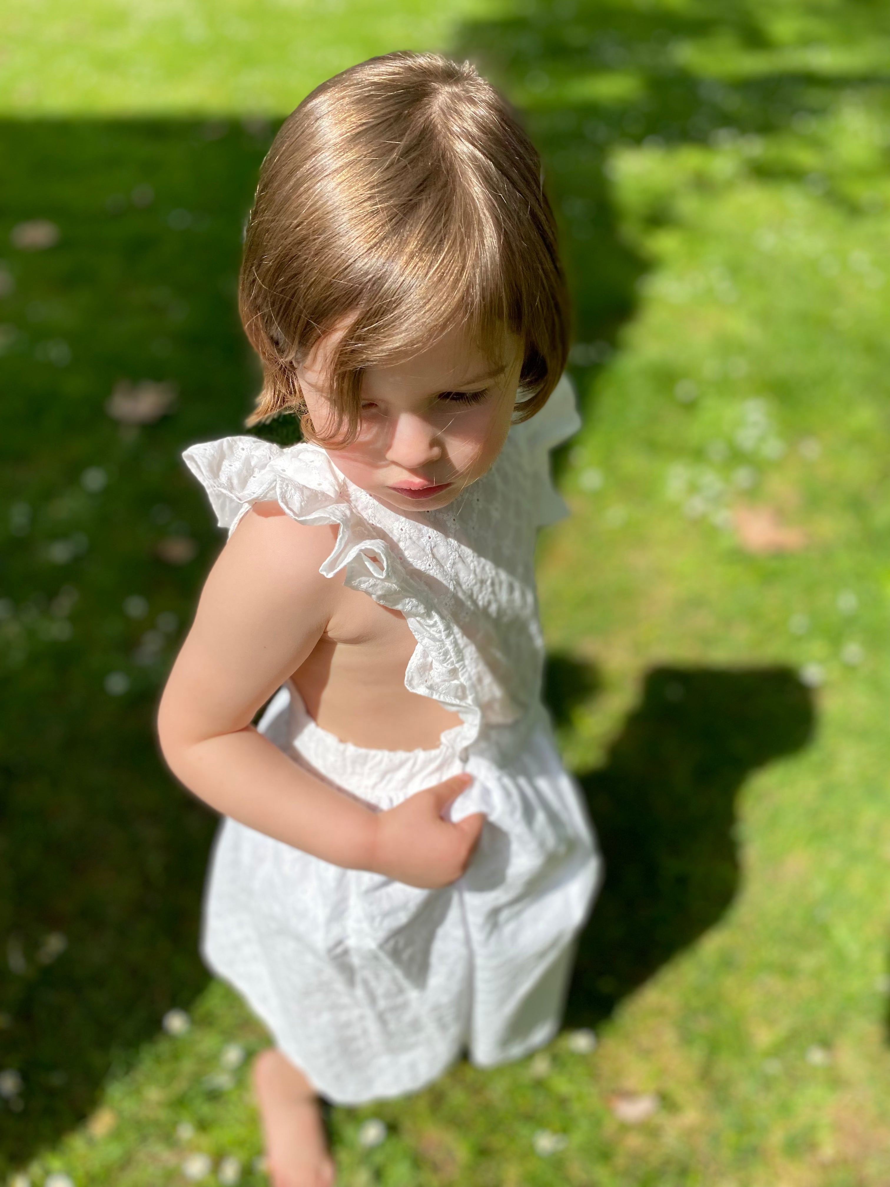 Robe autruche Damier blanc Les Enfantines