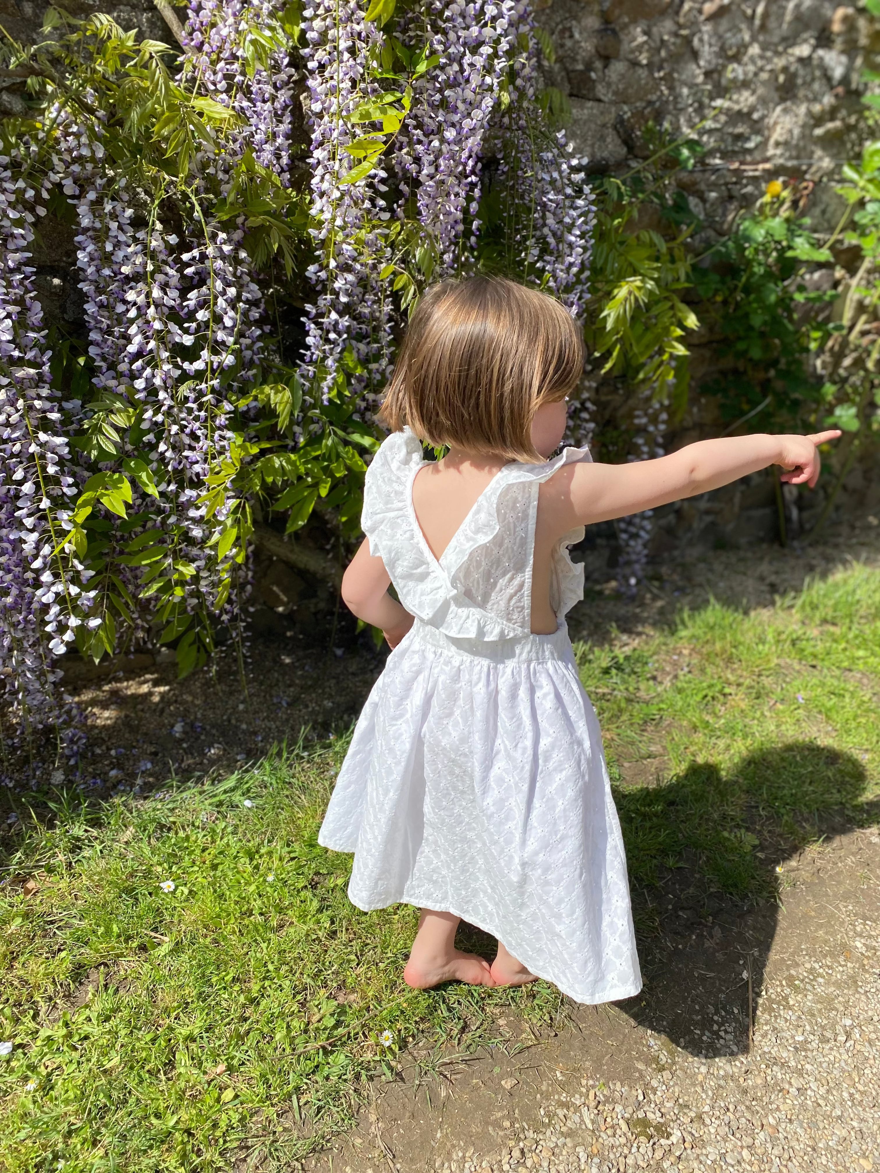 Robe autruche Damier blanc Les Enfantines