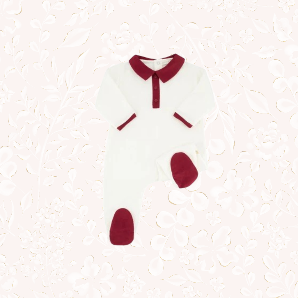 Pyjama loup vichy pivoine