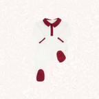 Pyjama loup vichy pivoine