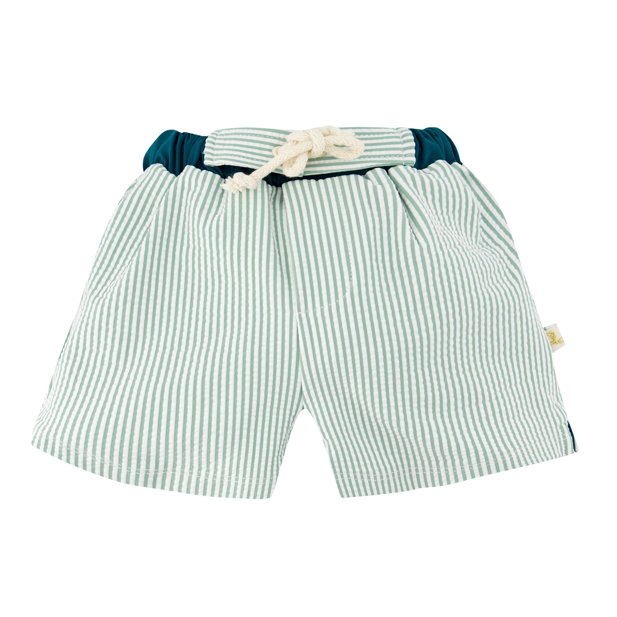 Maillot de bain crabe rayures quartz Les Enfantines