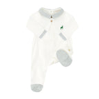 Pyjama loup rayures vertes Les Enfantines