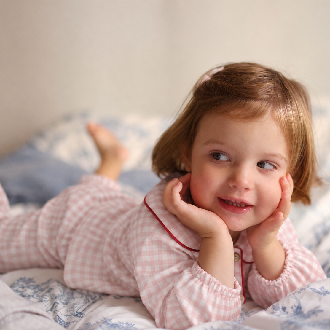 Pyjama Lionne Vichy Rose Layette