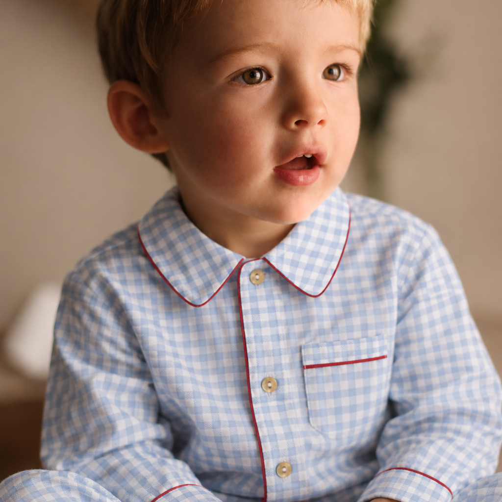 Pyjama Loir Vichy Ciel Entier