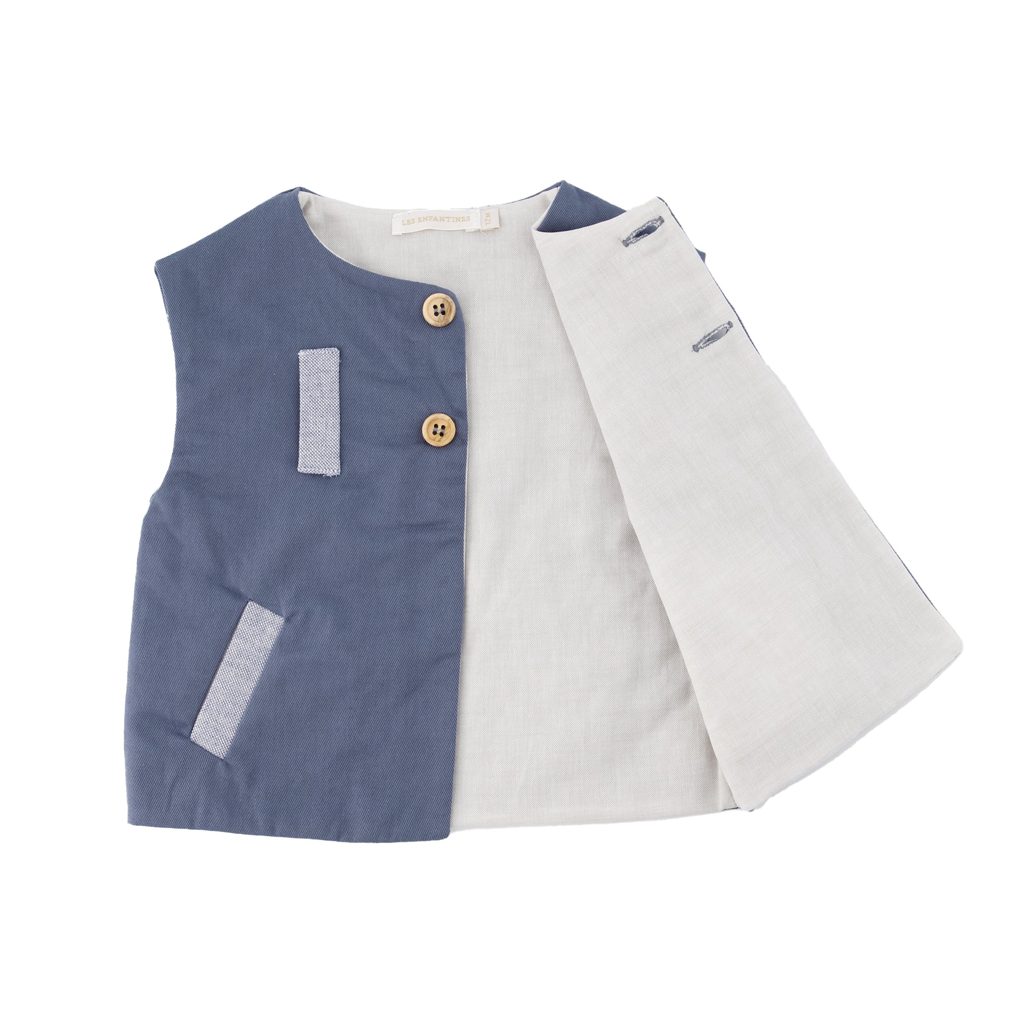 Veste tortue toile jean Les Enfantines