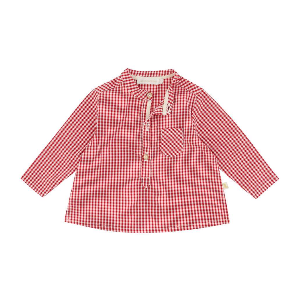 Blouse frelon vichy pivoine les enfantines