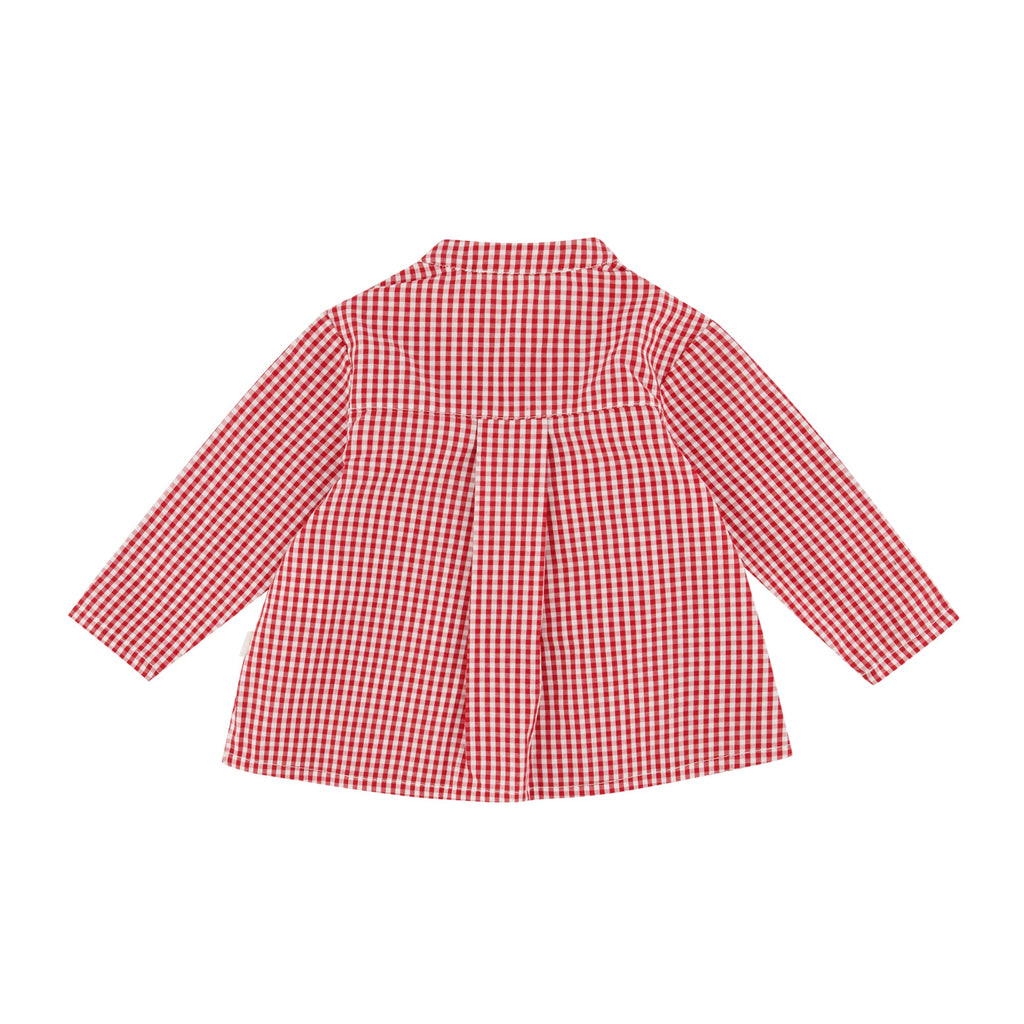 Blouse frelon vichy pivoine les enfantines