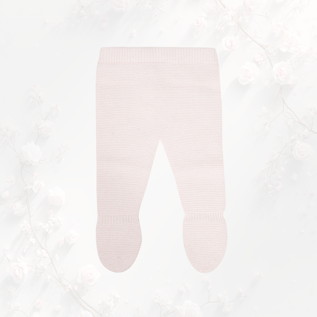 pantalon naissance bebe fille maille rose