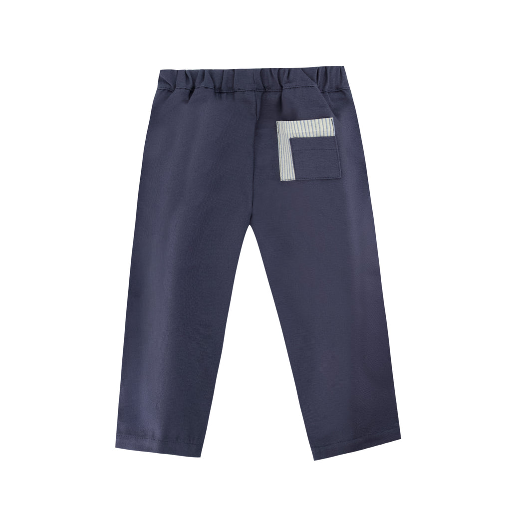 Pantalon Belette bleu mer