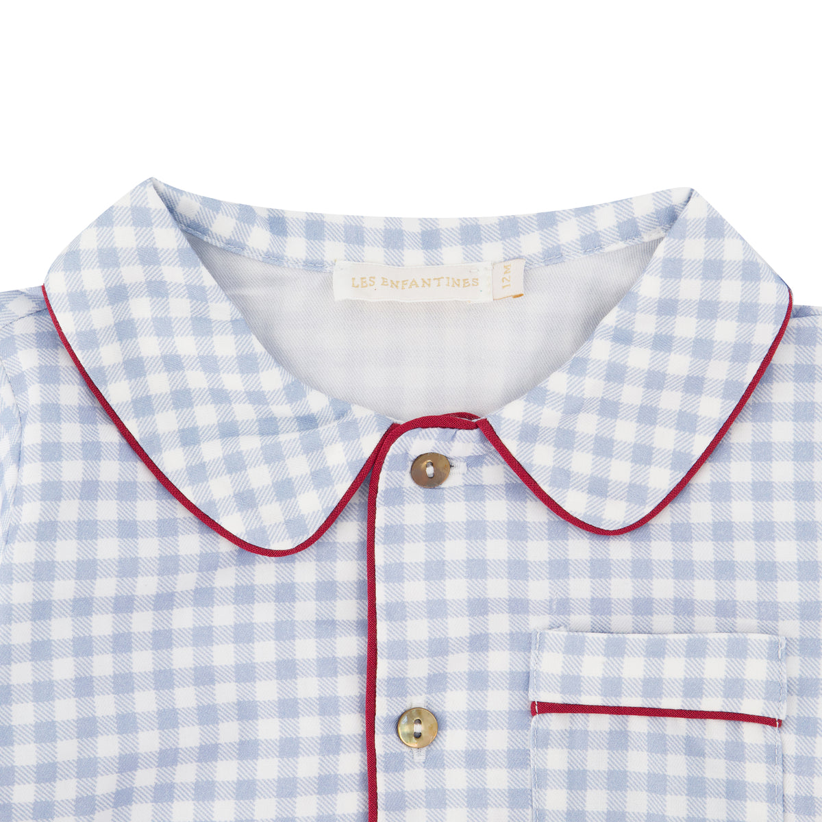 Pyjama Loir Vichy Ciel Entier