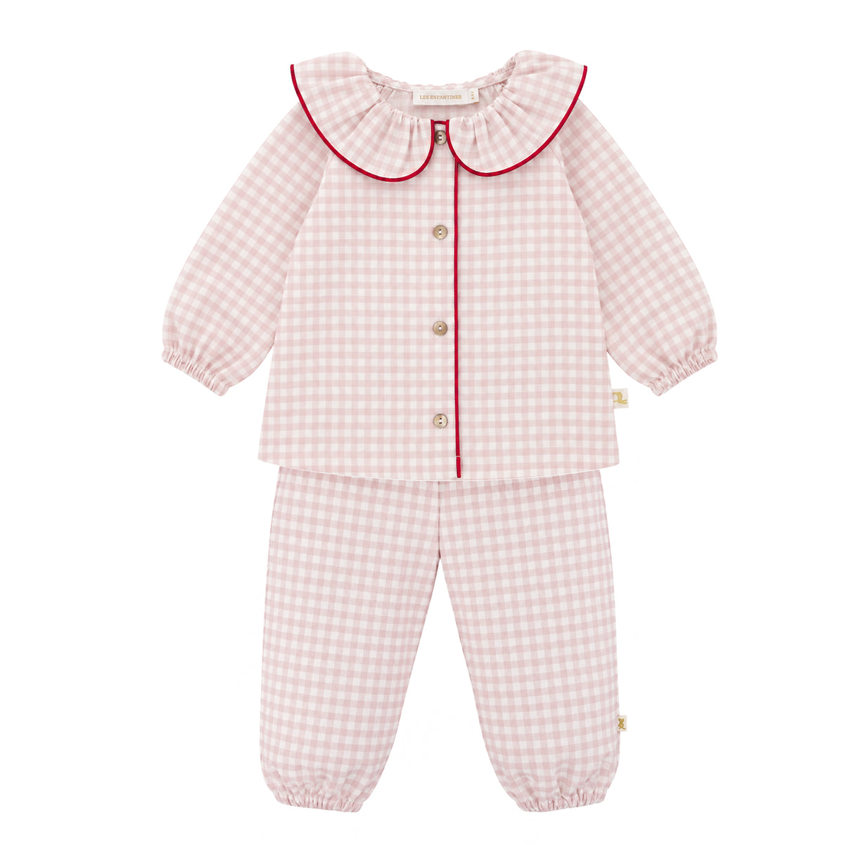 Pyjama Lionne Vichy Rose Layette