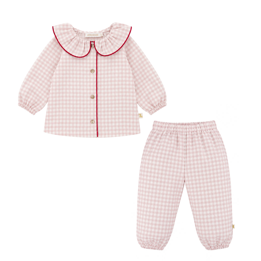 Pyjama Lionne Vichy Rose Layette