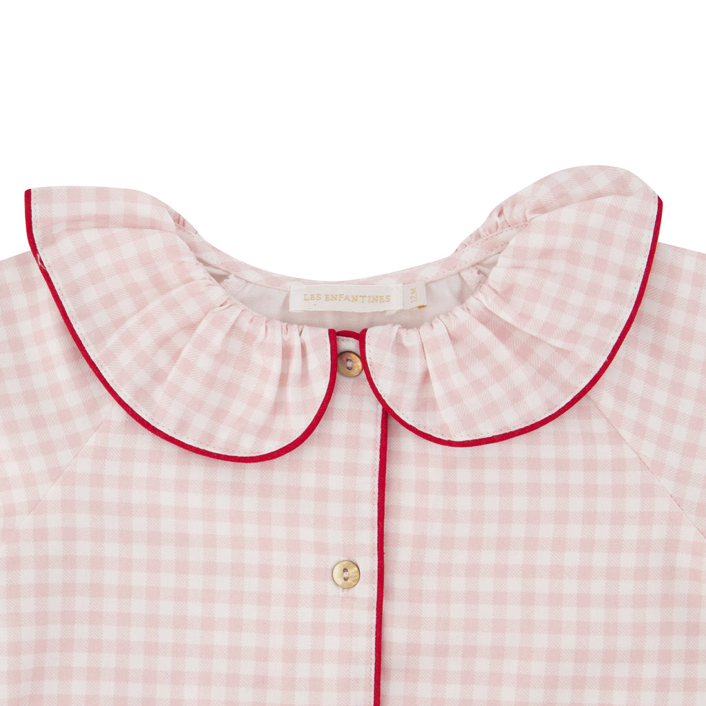 Pyjama Lionne Vichy Rose Layette