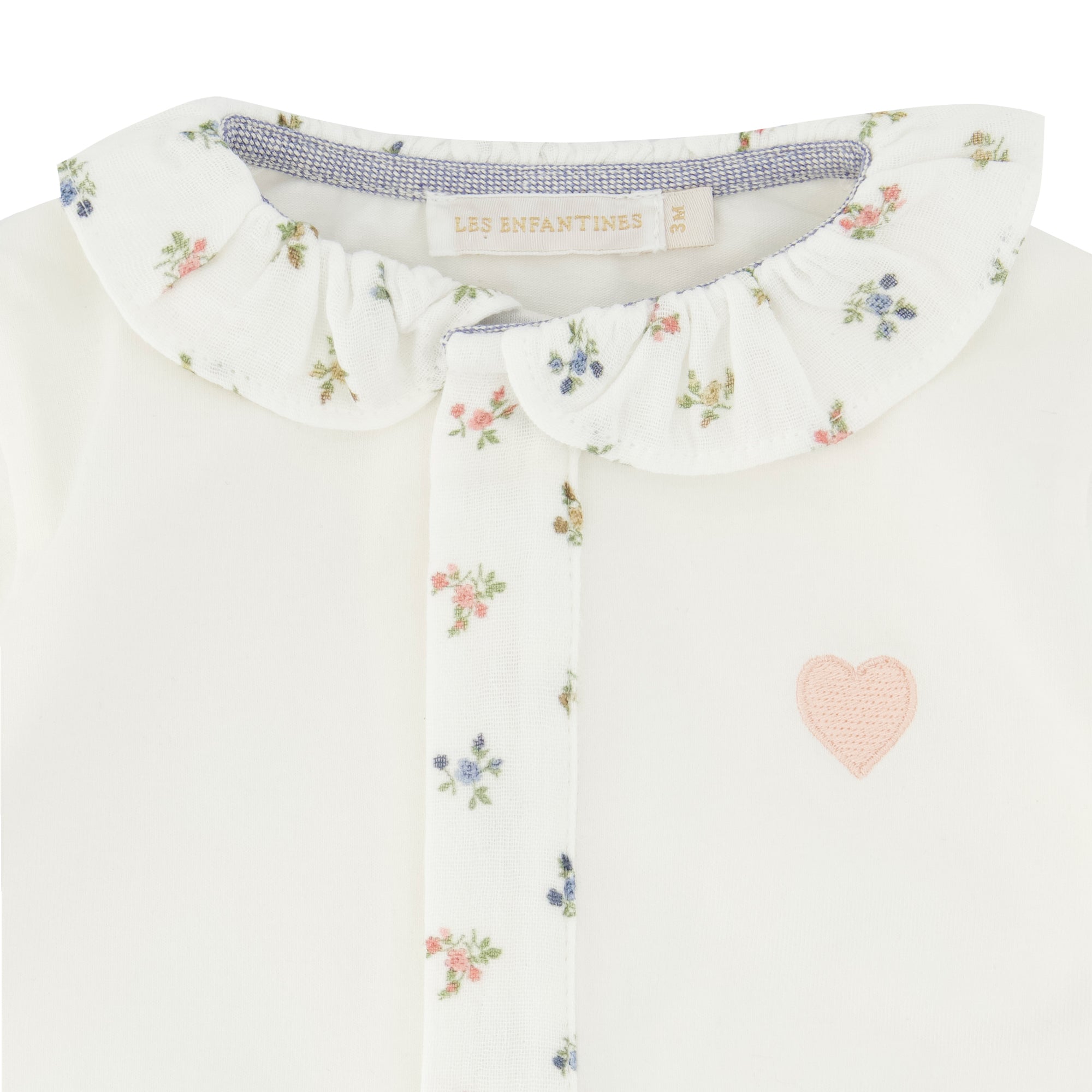 Pyjama Éléphant gaze petites fleurs